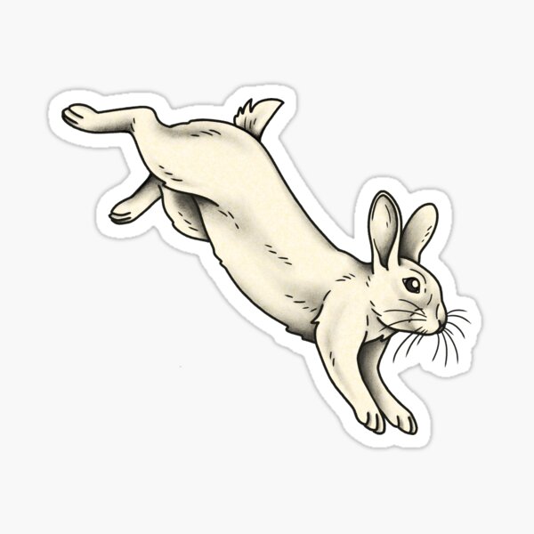 Item preview, Cute White Rabbit Bunny Witchy Cottagecore Therian Furry designed and sold by Veymoth.