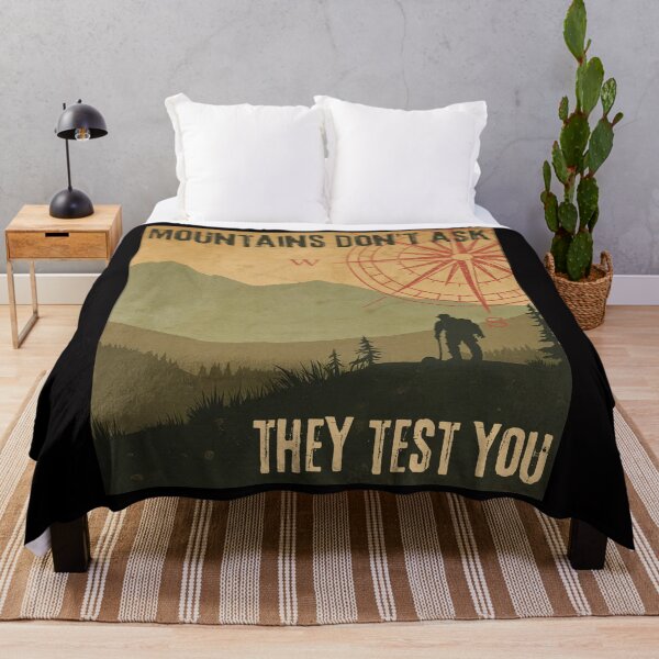 Item preview, Mountains don’t ask, they test you designed and sold by ZoriaFlow.