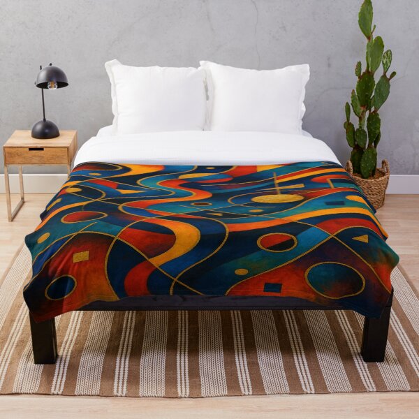 Artikelvorschau, Geometrische Art – Schwungvolle Shapes & Gold Accents für moderne Spaces entworfen und verkauft von FotoworldEdel.