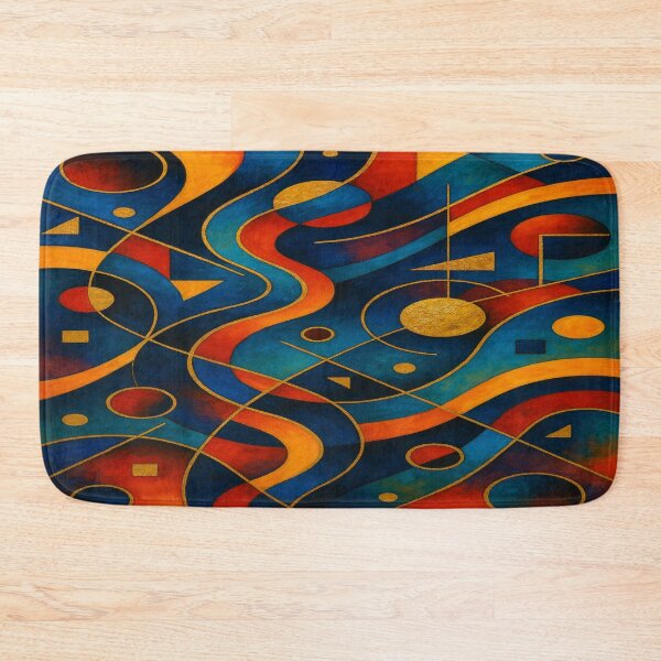 Artikelvorschau, Geometrische Art – Schwungvolle Shapes & Gold Accents für moderne Spaces entworfen und verkauft von FotoworldEdel.