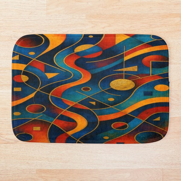 Artikelvorschau, Geometrische Art – Schwungvolle Shapes & Gold Accents für moderne Spaces entworfen und verkauft von FotoworldEdel.