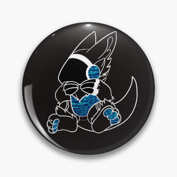 Item preview, Protogen Baby Furry Fursuit Fursona Blue pattern designed and sold by Surfer Dave Designs.