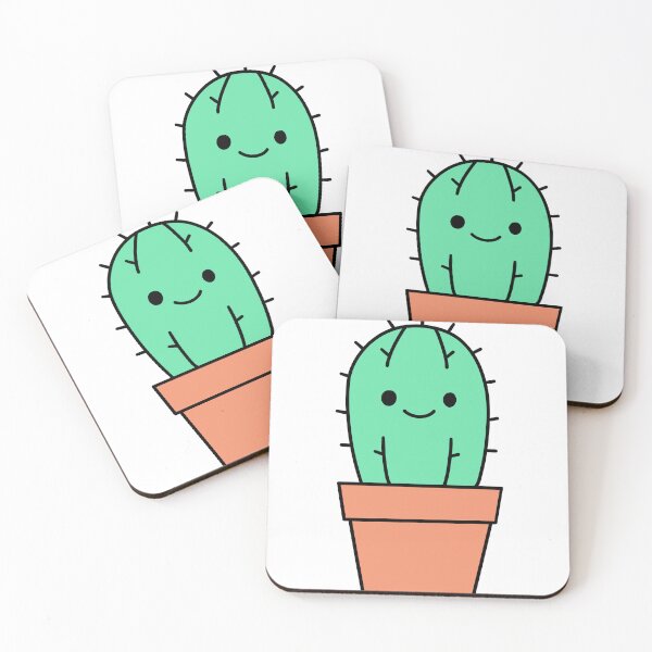 Item preview, Cute Smiling Cactus in Pot designed and sold by DD Draw.