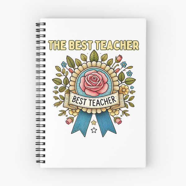 Item preview, Best Teacher Award Rosette designed and sold by MoonMonkeyNbear.