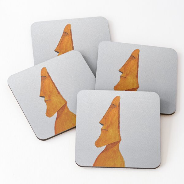 Item preview, Orange Moai designed and sold by Tyfrad.