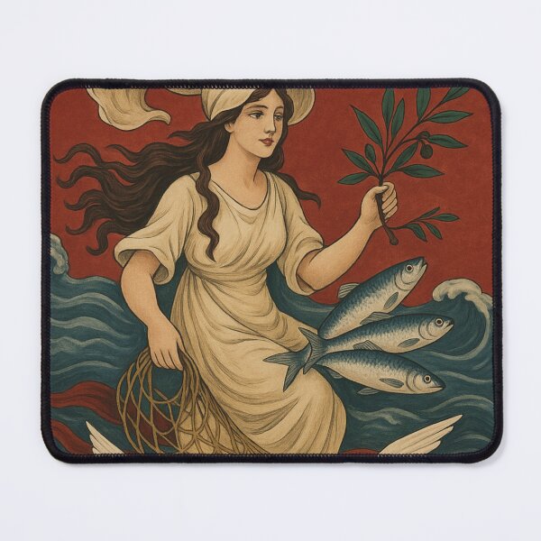 Item preview, Vintage French Sardine Poster Belle Époque Kitchen Wall Art Seafood designed and sold by KishShop.