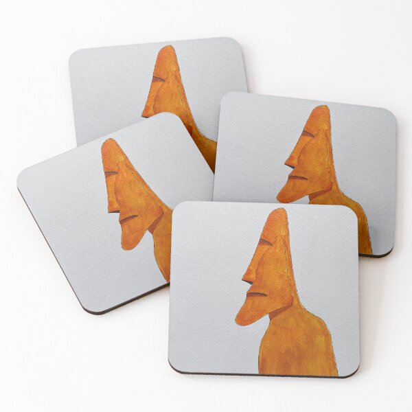 Item preview, Orange Moai designed and sold by Tyfrad.