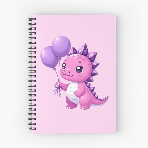Artikelvorschau, Geburtstag Rosa Dinosaurier Lila Dino entworfen und verkauft von MoonMonkeyNbear.