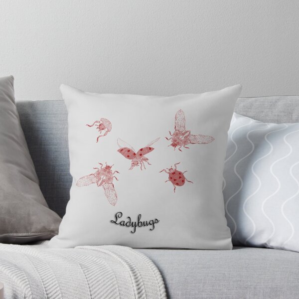 Item preview, Red Ladybugs Line Art Illustration designed and sold by Koszenila.