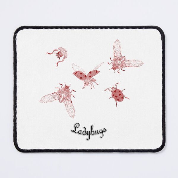 Item preview, Red Ladybugs Line Art Illustration designed and sold by Koszenila.