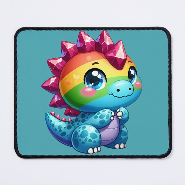 Item preview, Rainbow Diamond Dinosaur Pretty Colourful Dino designed and sold by MoonMonkeyNbear.