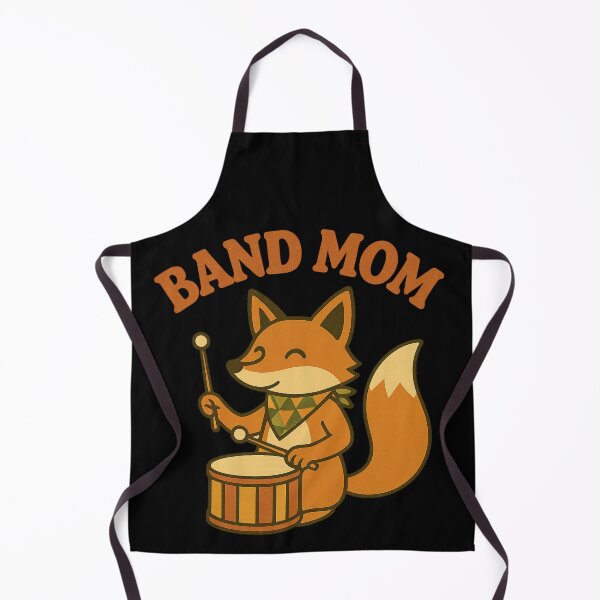 Item preview, Retro Band Mom T-Shirt Cute Fox Playing Drum |Marching Band Gift for Music Moms designed and sold by Tender Flower Clothing.