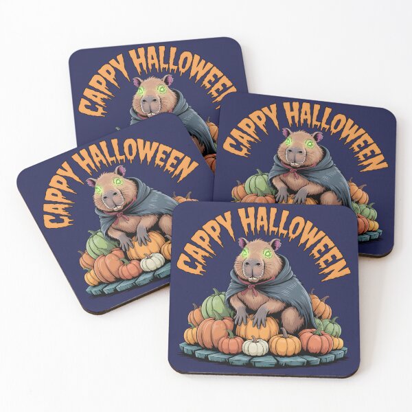 Item preview, Spooky Cappy Halloween Capibara & Pumpkin  designed and sold by Jatagan.