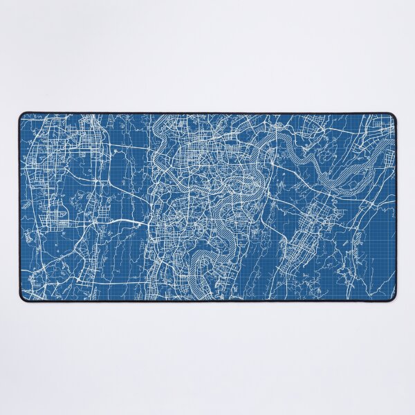 Item preview, Chongqing City Map of China - Blueprint designed and sold by deMAP.