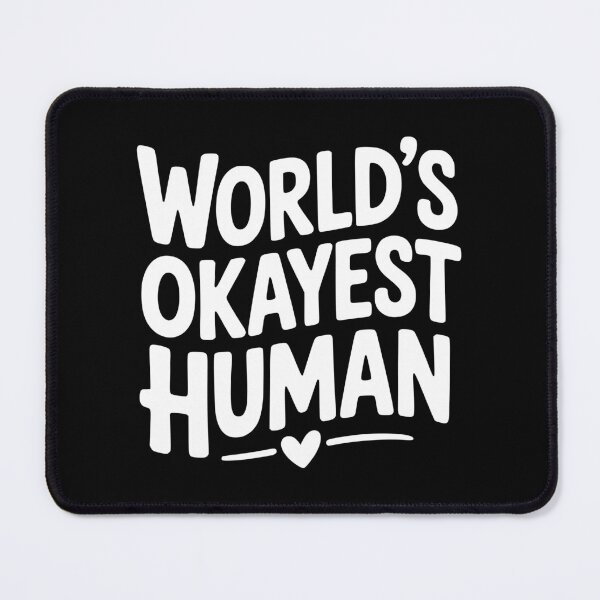 Item preview, World’s Okayest Human designed and sold by Frank Ring.
