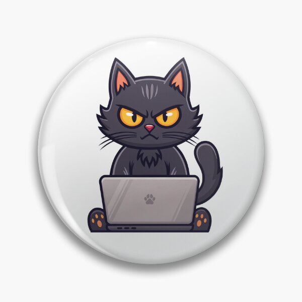 Item preview, Cat with laptop designed and sold by DesignGraphica.