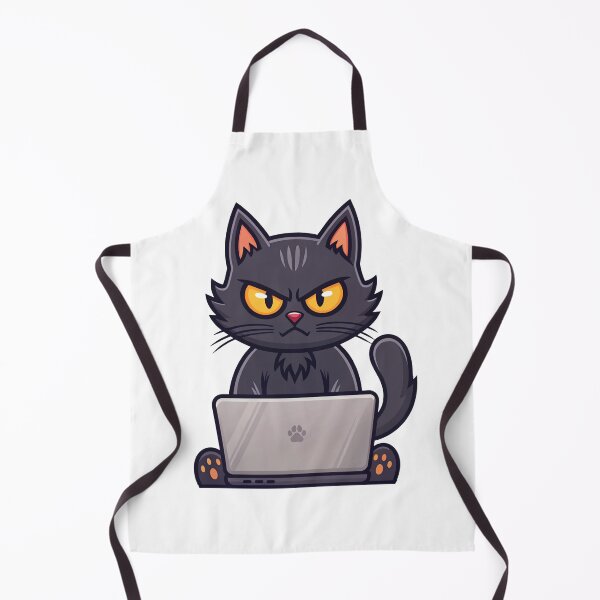 Item preview, Cat with laptop designed and sold by DesignGraphica.