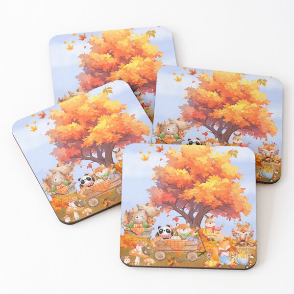 Item preview, Animals Autumn Harvest Gathering designed and sold by Cherry Peony.