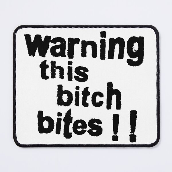 Item preview, warning this bitch bites sticker designed and sold by inainart.