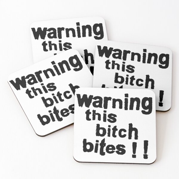 Item preview, warning this bitch bites sticker designed and sold by inainart.