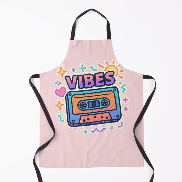 Artikelvorschau, Neon Gradient Vibes Cassette – Buntes Retro-Mixtape Sticker entworfen und verkauft von KrintoryTees.