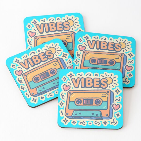 Item preview, Pastel Vibes Cassette – Retro Summer Mixtape Sticker designed and sold by KrintoryTees.
