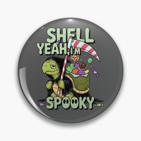 Artikelvorschau, Shell Yeah, I'm Spooky — Grim Reaper Turtle entworfen und verkauft von Printed Mistakes.