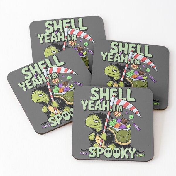 Item preview, Shell Yeah, I'm Spooky — Grim Reaper Turtle designed and sold by Printed Mistakes.