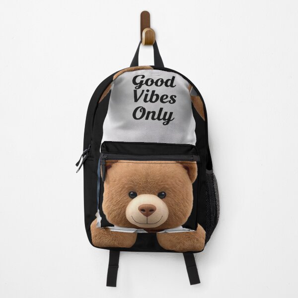 Item preview, Cute Bear „Andrew” good vibes only party chill designed and sold by Tattoo-Shirt Designer .