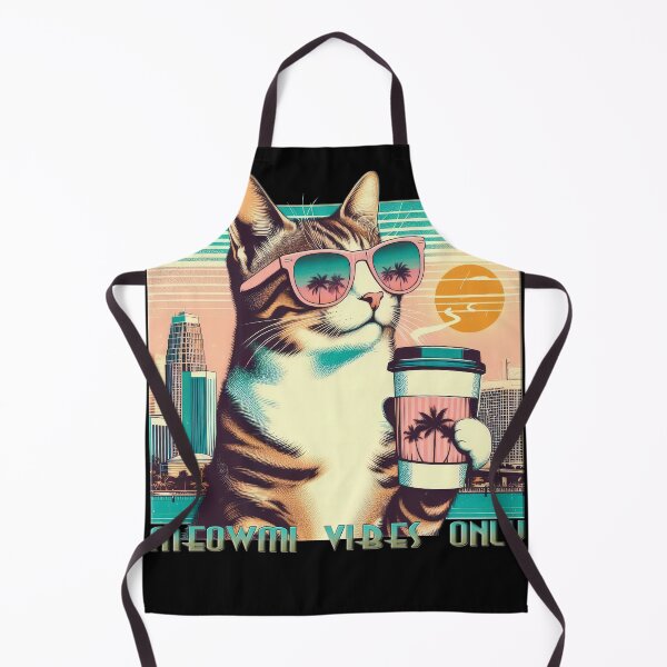 Item preview, sunglasses cat and caffee, vintage vacation atmosphere, designed and sold by miro-bob-design.
