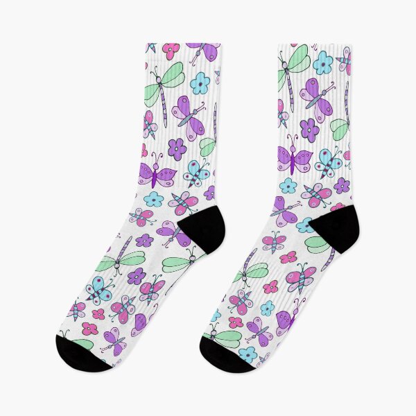 Item preview, Butterflies and dragonflies on a white background designed and sold by Lenamakina.