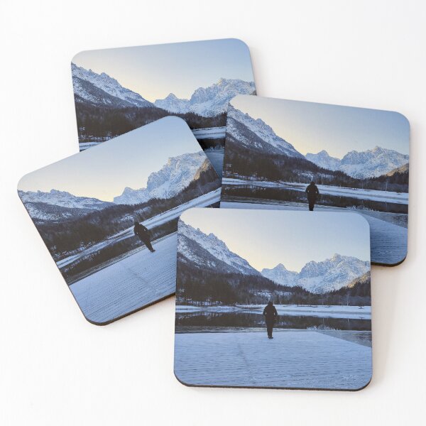 Item preview, Person Admiring Snowy Mountains designed and sold by Tina240210.