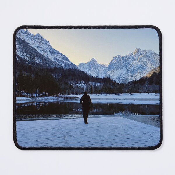 Item preview, Person Admiring Snowy Mountains designed and sold by Tina240210.