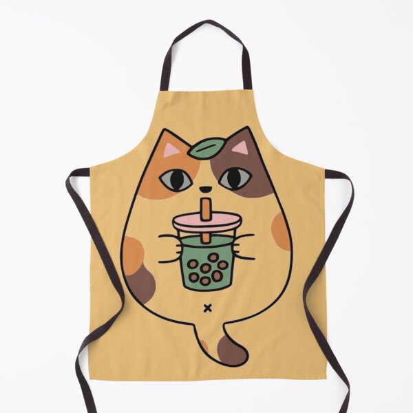 Item preview, Kawaii Calico Cat with Bubble Tea designed and sold by point-of-sale.
