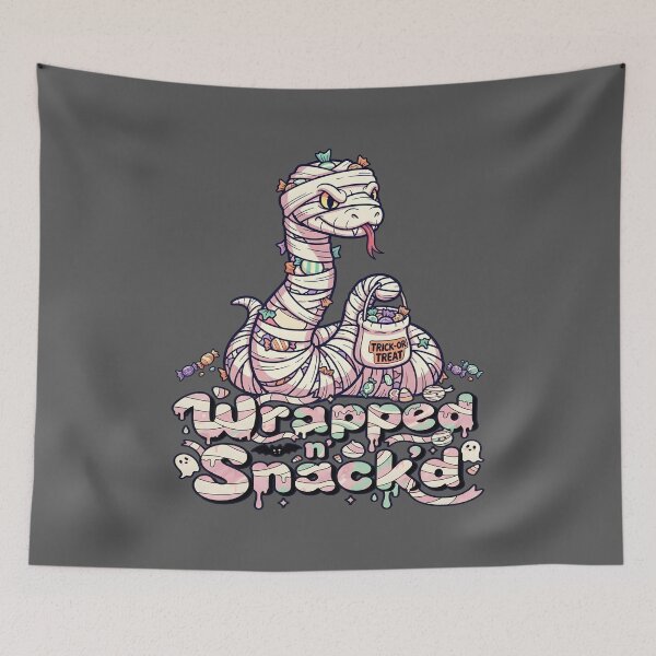 Item preview, Wrapped n’ Snack’d — Halloween Candy Mummy Snake designed and sold by Printed Mistakes.