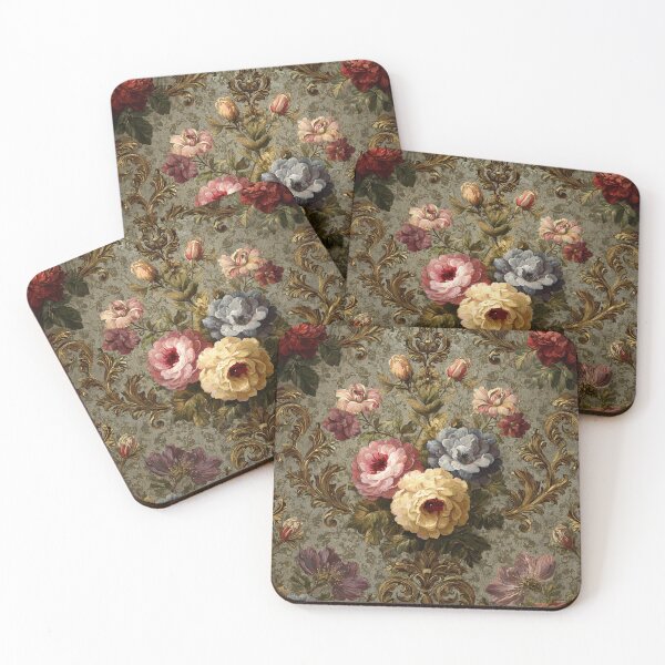 Item preview, Decoupage Vintage Voluminous Flowers Damask 1900 Victorian designed and sold by GrinGalore.
