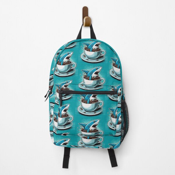 Item preview, Cute shark coffee loving designed and sold by Dogandesighn.