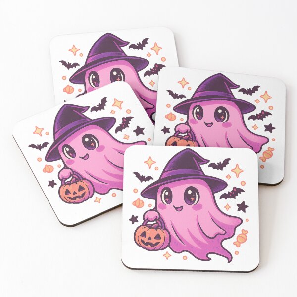 Item preview, Cute Pink Ghost - Gift for Halloween Lover Spooky Pink Art designed and sold by Jarminis.