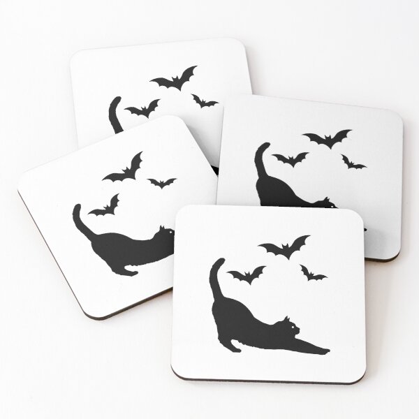 Item preview, BLACK CAT & BATS (2) designed and sold by fetch-it-studio.
