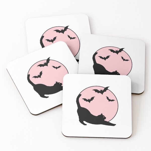Item preview, BLACK CAT & BATS (3) designed and sold by fetch-it-studio.