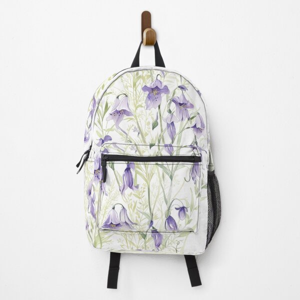 Item preview, Elegant Watercolor Illustration of Purple Bellflowers designed and sold by CoolPixels.