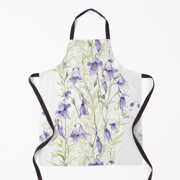 Item preview, Elegant Watercolor Illustration of Purple Bellflowers designed and sold by CoolPixels.