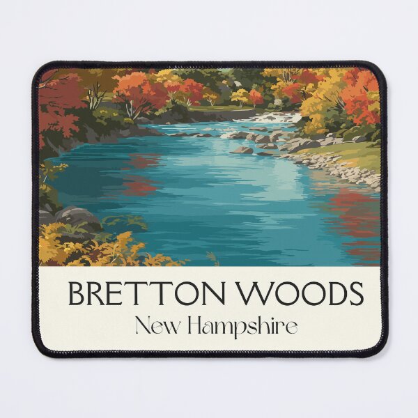 Item preview, Bretton Woods New Hampshire Travel Poster | Vintage Mount Washington Hotel Art designed and sold by TuncGK.