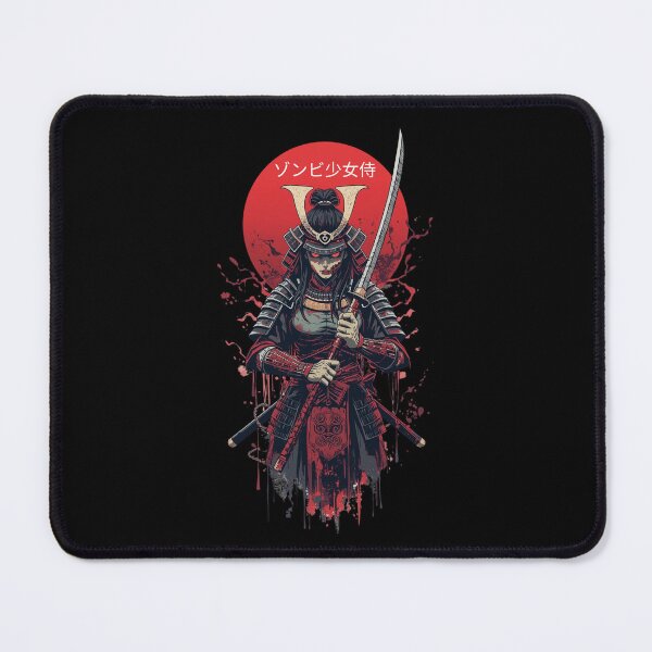 Item preview, Zombie Girl Samurai – Dark Anime Warrior designed and sold by BrightThreadBB.