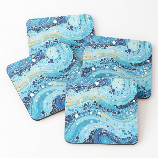 Item preview, Aboriginal Inspired Dot Art - With Cold Streams designed and sold by GrinGalore.