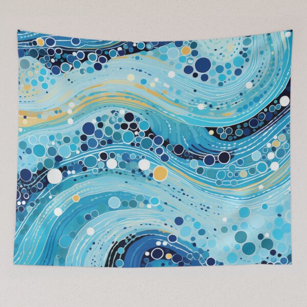 Item preview, Aboriginal Inspired Dot Art - With Cold Streams designed and sold by GrinGalore.