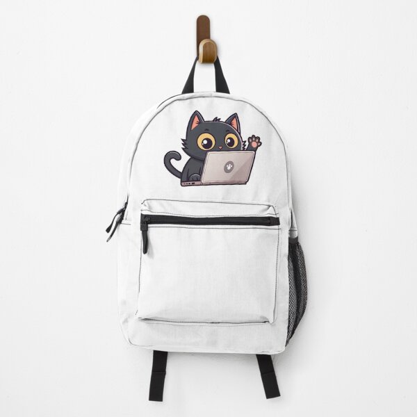 Item preview, Cute Cat With Laptop designed and sold by DesignGraphica.