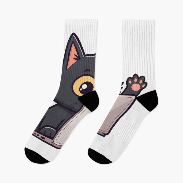 Item preview, Cute Cat With Laptop designed and sold by DesignGraphica.