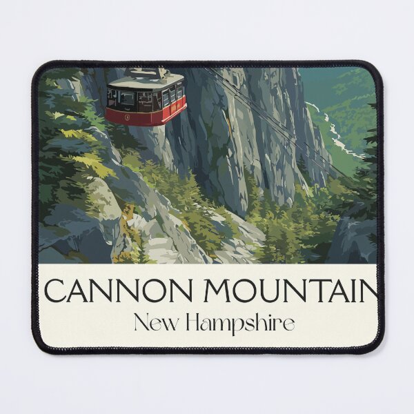 Item preview, Cannon Mountain NH Travel Poster | Vintage Aerial Tramway Wall Art designed and sold by TuncGK.