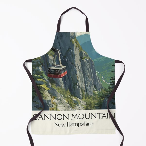 Item preview, Cannon Mountain NH Travel Poster | Vintage Aerial Tramway Wall Art designed and sold by TuncGK.